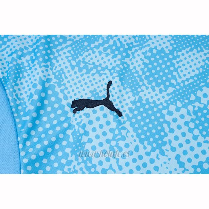 Chandal del Manchester City Manga Corta 2025-2026 Azul - Pantalon Corto